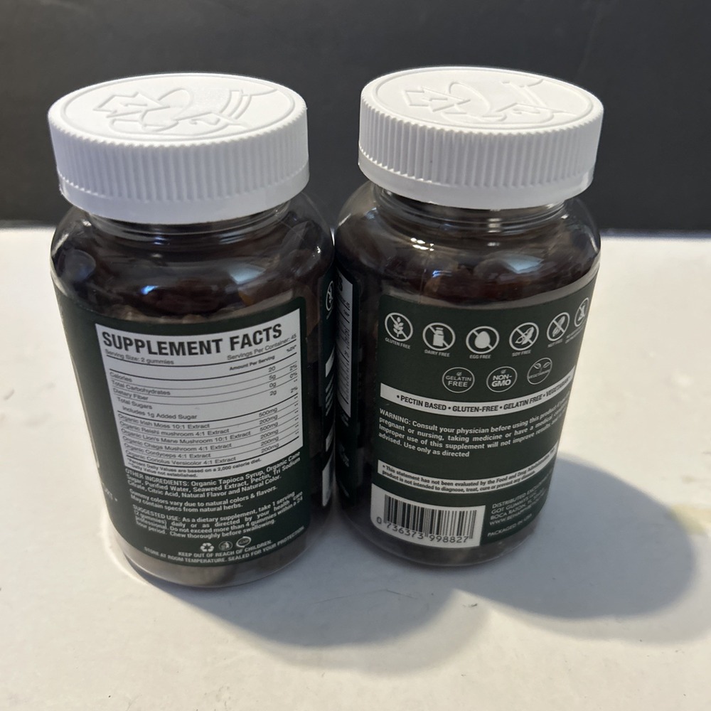 2x Be Happy Be You Organic Mushrooms+ Cognitive Memory Immunity 90 Gummies 2027 - Picture 2 of 2